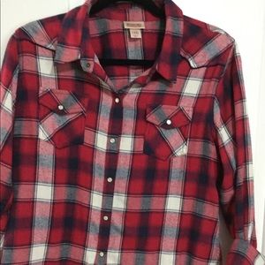 Western Style Flannel Shirt, XXL (runs small)